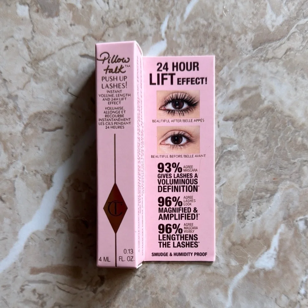 Charlotte Tilbury Pillow Talk Push Up Lashes Mascara 4ml Travel Size New in Box